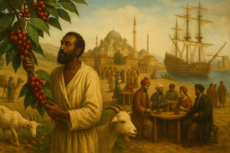 História do Café: Da Etiópia ao Comércio Global