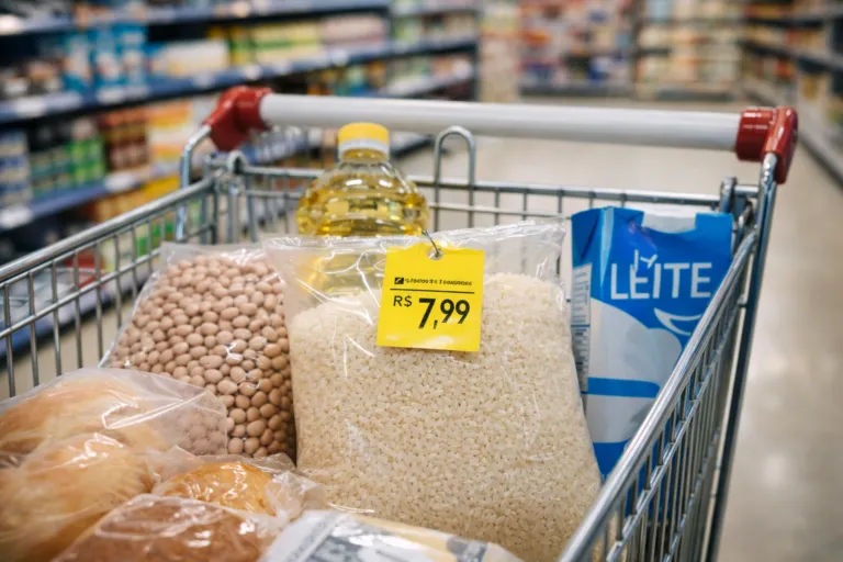 Inflação de alimentos 2026 Carne, arroz e feijão mais caros em 2026 entenda o que está acontecendo com a sua cesta básica