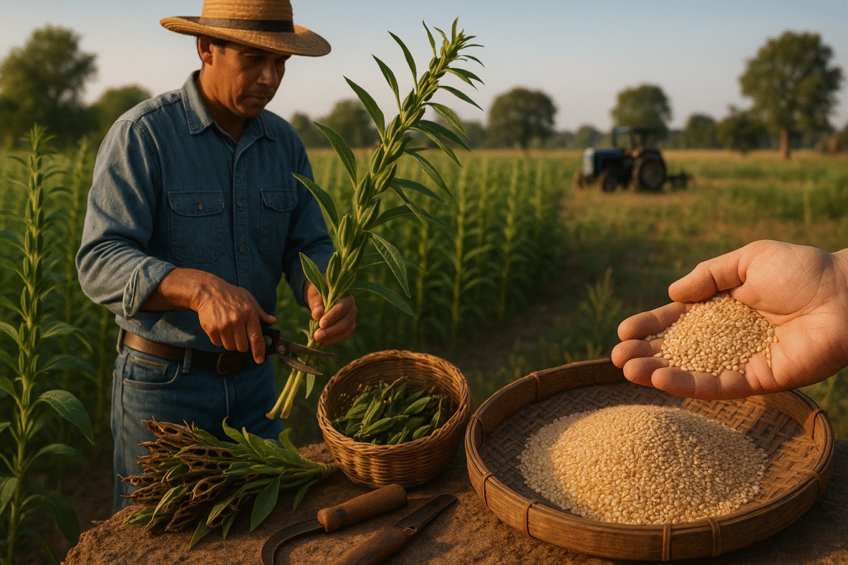 Cultivo do Gergelim: aumento na produção e exportação