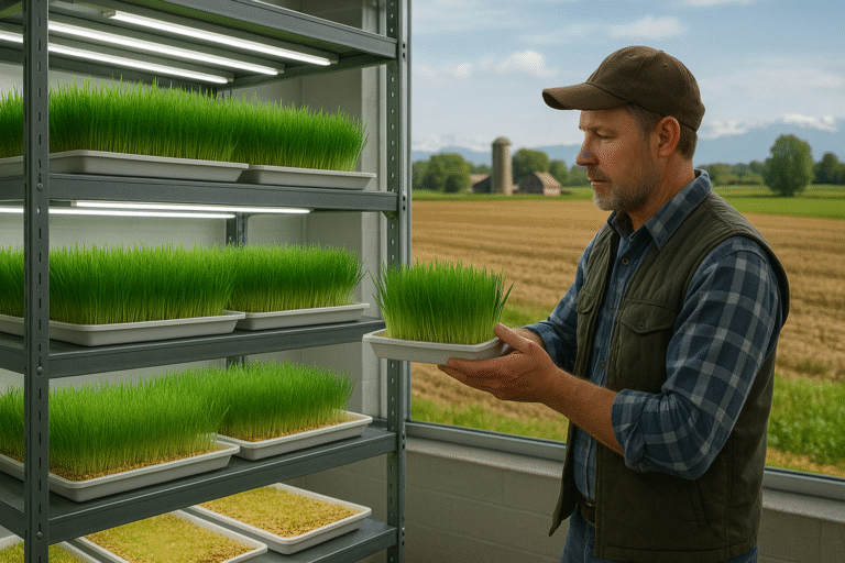 Forragem Hidropônica Como alimentar seu rebanho