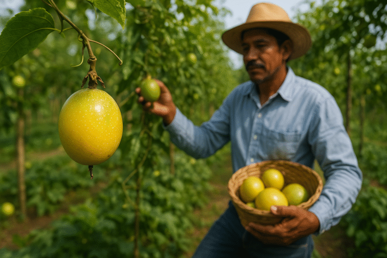 Cultivo de Maracujá renda para agricultura familiar