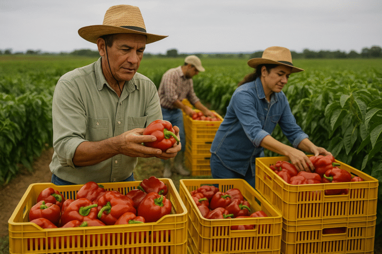 Gestão estratégica para pequenos produtores de pimentão rural