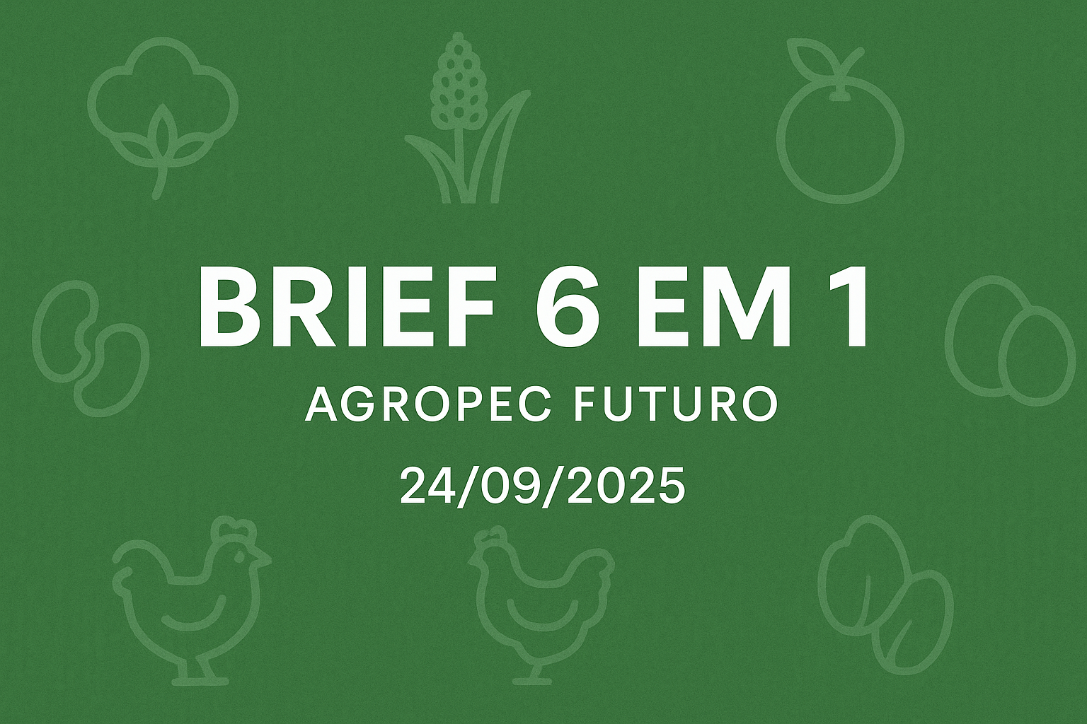 Brief Agropec Futuro — 6 em 1 — 24092025 Brief Agropec Futuro — 6 em 1 — 24092025