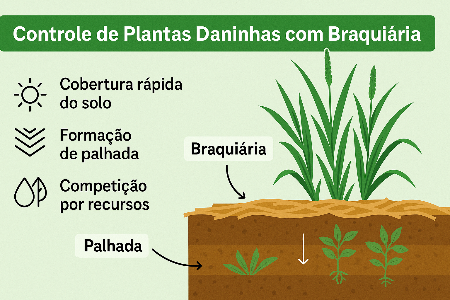 Como usar o Braquiária no controle de plantas daninhas