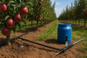 Irrigação e adubação eficientes em pomares de maçã