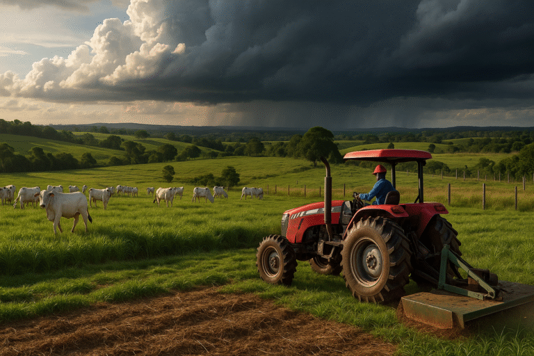Pasto para o Gado Por que você deve roçar antes das chuvas