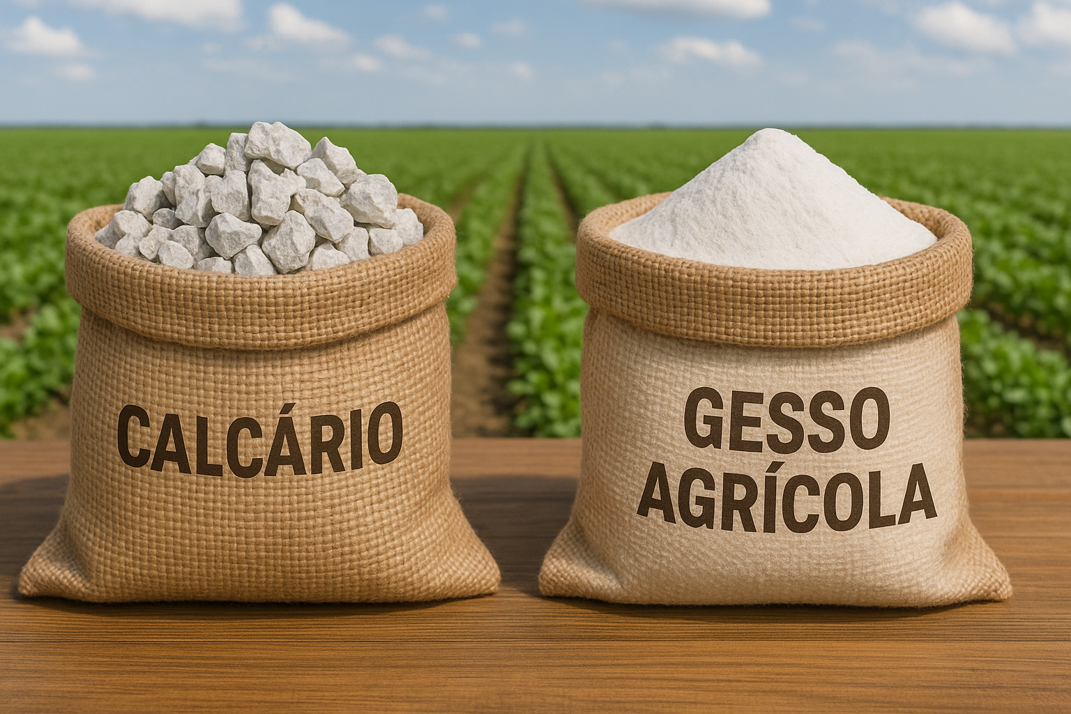Principais diferenças entre o calcário e gesso agrícola