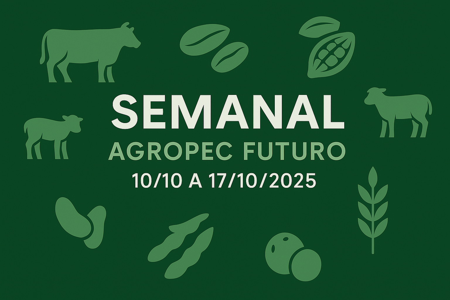 Brief Agropec Futuro — 6 em 1 (Semanal 10/10 → 17/10/2025)
