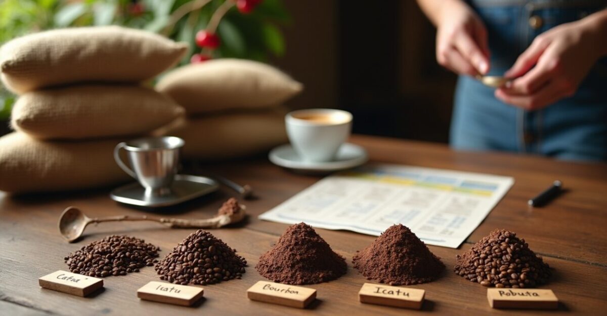 Comparativo de variedades de café