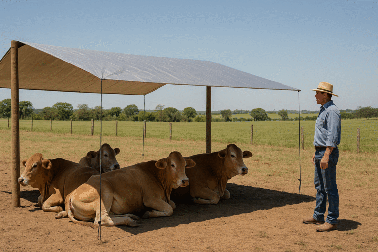 Como implantar Barracas e Sombra Simples para Bem-estar Animal e ter maior Produtividade