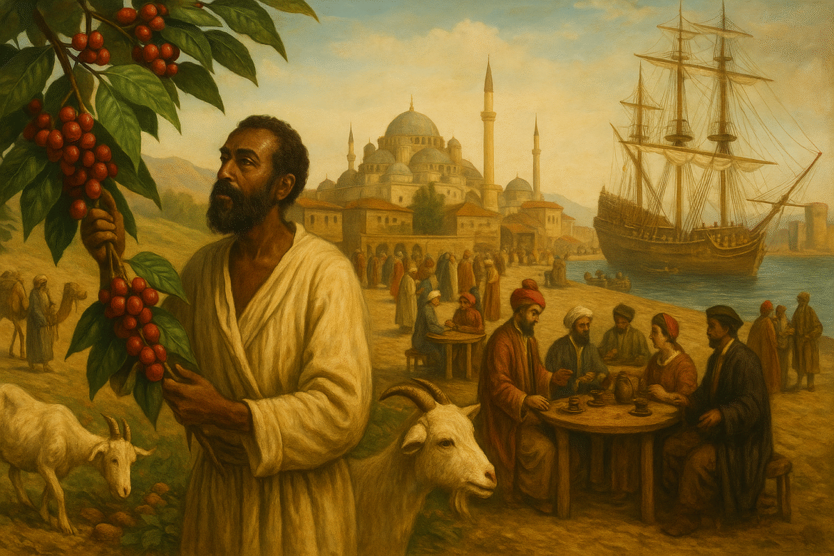 História do Café: Da Etiópia ao Comércio Global