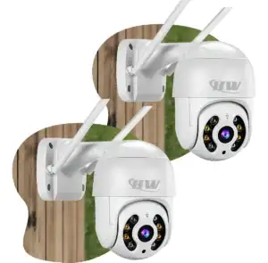 Kit 2câmera Ip Icsee Prova D'água Infravermelho Externa Wifi - Hw