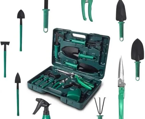 Kit de Ferramentas de Jardinagem 10 Peças Maleta