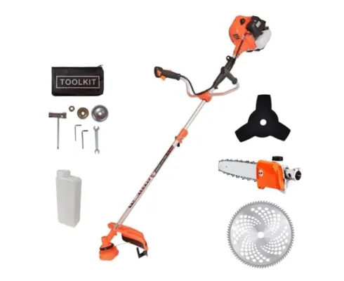 Roçadeira 75cc a Gasolina Nakasaki, Motor 2 Tempos 3hp, Inclui Motopoda e Disco de 80 Dentes, Kit Completo para Tarefas Profissionais