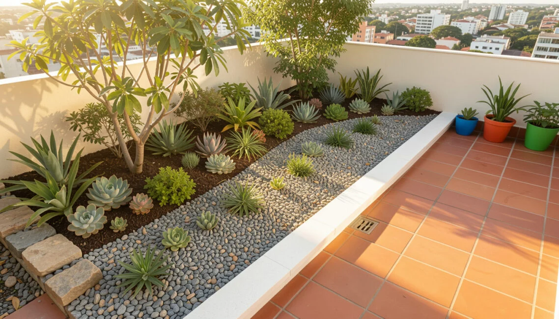 Etapa 2: escolha a área e avalie calor, água e plantas